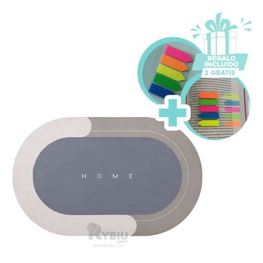 PISO BAÑO RYBIU HO29295 GRIS MOQUETA VERSATIL PLOMO + POST-IT ADHESIVOS