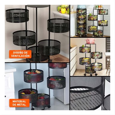 REPISA RYBIU HO29687 NEGRO MODERNA 5 N IVELES + POST-IT ADHESIVOS - 5