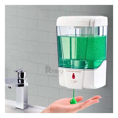 DISPENSADOR RYBIU BLANCO LIQUIDOS CON SENSOR 500 ML