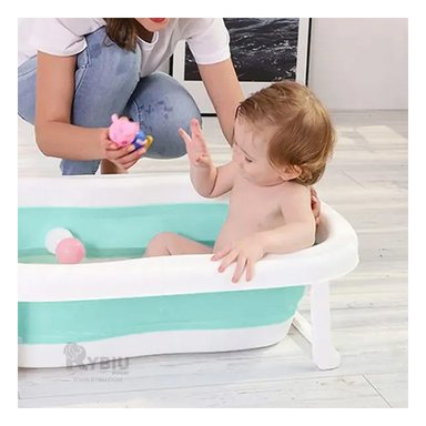 BAÑERA RYBIU HO29550 VERDE ADAPTABLE BEBE + REGALO AGENDITA