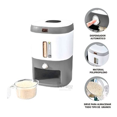 DISPENSADOR RYBIU CO29825 EXPENDEDORA AUTOMATICA CEREALES PLOMO + POST-IT ADHESIVOS