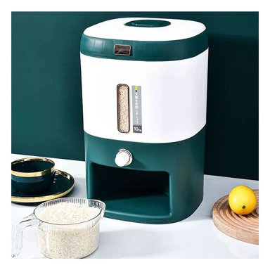 DISPENSADOR RYBIU CO29824 VERDE EXPENDEDOR CEREAL 10 KG + POST-IT ADHESIVOS