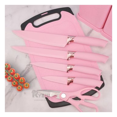 SET ACCESORIOS COCINA RYBIU CO29821 ROSADO UTENSILIOS + POST-IT ADHESIVOS