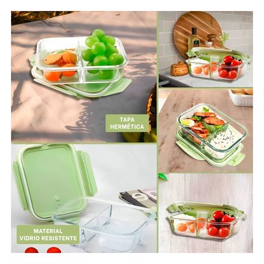 ENVASE PARA COMIDA RYBIU CO29558 VERDE +POST-IT ADHESIVO - 1
