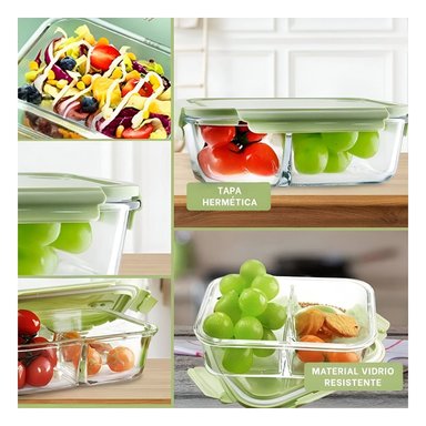 ENVASE PARA COMIDA RYBIU CO29558 VERDE +POST-IT ADHESIVO - 5