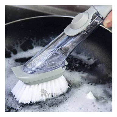 DISPENSADOR JABON RYBIU CO29557 CEPILLO MODERNO UTIL COCINA PLOMO + REGALO AGENDITA