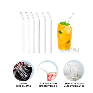 SET CAÑITA RYBIU 574 TRANSPARENTE SOPORTE AL FUEGO + POST-IT ADHESIVOS