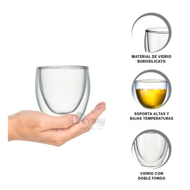 TAZA SIN ASA UTIL DE DOBLE CAPA 460ML RYBIU 665 +POST-IT ADHESIVOS