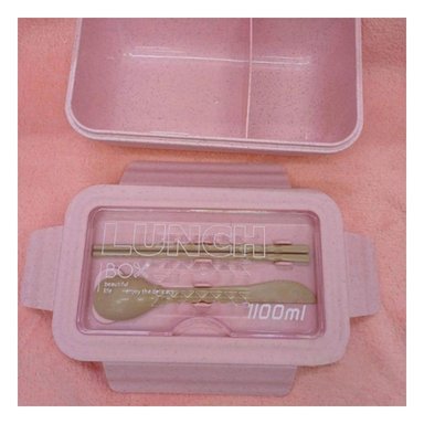 LONCHERA ROSADO DE 1100ML ORGANIZADA EN DOS COMPARTIMENTOS PARA MOVILIDAD Y+POST IT - 2