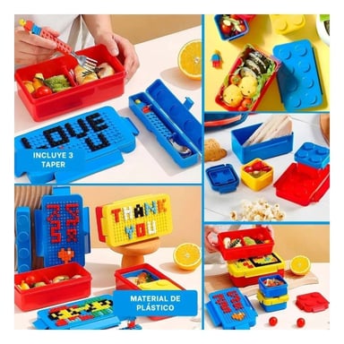 RECIPIENTE UTIL DE PLASTICO RYBIU CO29430 MULTICOLOR +POST-IT ADHESIVO - 5