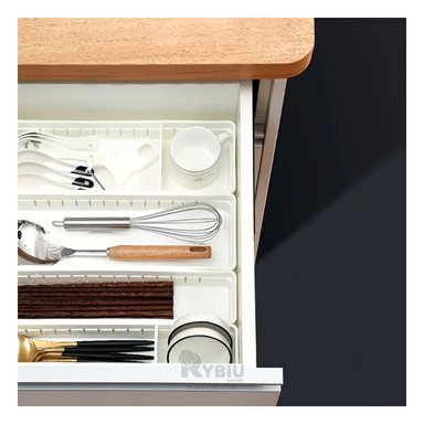 CESTA RYBIU BLANCO VERSATIL CON ASIDEROS 34.6X8X5CM + REGALO STICKERS