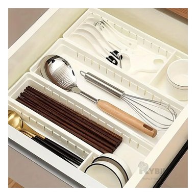 CESTA RYBIU BLANCO ALMACENAMIENTO CON ASAS 34.6X12X5CM