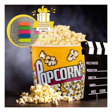 TAZON PARA PORCORN EN 12X12CM RYBIU CO30383 AMARILLO +POST-IT ADHESIVOS