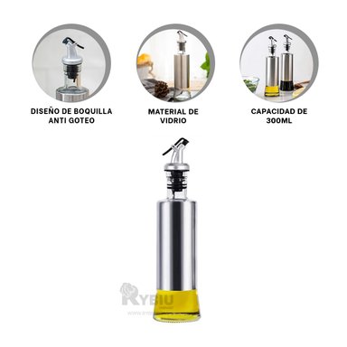 ORGANIZADOR RYBIU CO30353 TRANSPARENTE ENVASE ERGONOMICO 300 ML + POST-IT ADHESIVOS