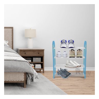 ZAPATERA RYBIU CELESTE FACIL USO HOGAR + REGALO STICKERS