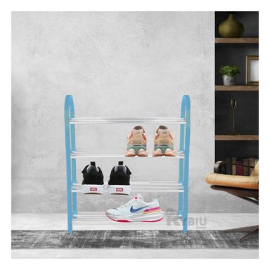 ZAPATERA RYBIU CELESTE 4 NIVELES CON OVALADO