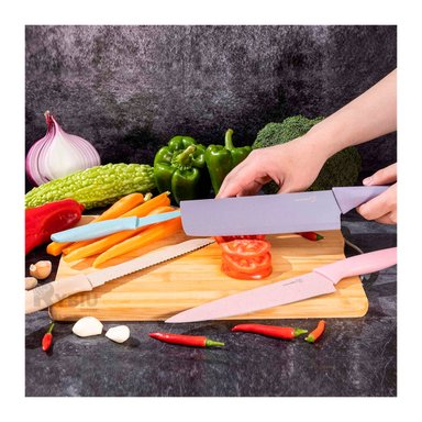 PACK CUCHILLOS RYBIU PACK MODERNO COCINA EN MULTICOLOR + POST-IT ADHESIVOS CO30464 MÁRMOL 6 PIEZAS