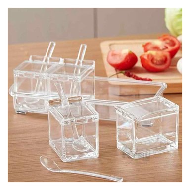 CONTENEDOR RYBIU CO30374 ORGANIZADOR ESPECIAS SET 4 + POST-IT ADHESIVOS