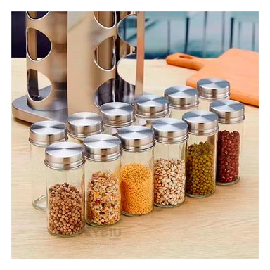 CONTENEDOR RYBIU CO30372 GRIS ESPECIERO VARIOS ESPACIOS + POST-IT ADHESIVOS