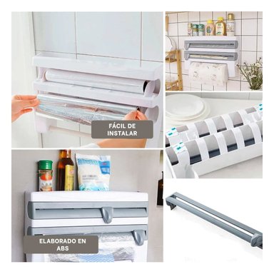 DISPENSADOR RYBIU CO30392 GRIS EXPENDEDOR VERSATIL DOBLE PLOMO + POST-IT ADHESIVOS - 5