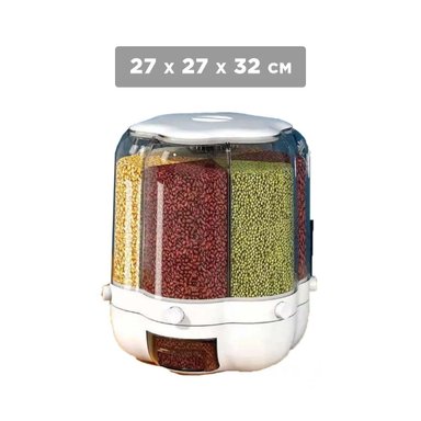 DISPENSADOR RYBIU CO30395 BLANCO EXPENDEDOR VERSATIL GRANOS 9KG + POST-IT ADHESIVOS - 4