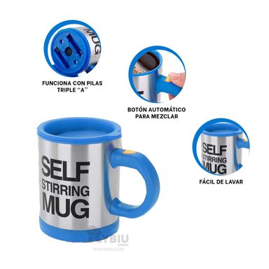 FRASCO RYBIU PARA BEBIDAS DE 400ML + POST IT ADHESIVOS CO30472 AZUL