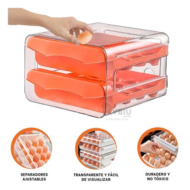 ENVASE RYBIU CO30438 NARANJA UTIL HUEVO + POST-IT ADHESIVOS