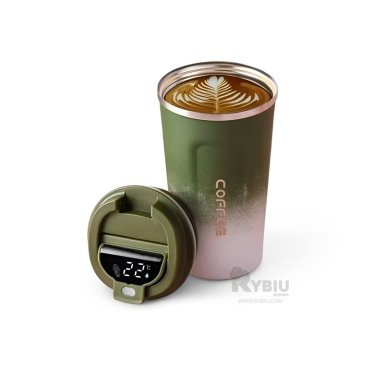 ENVASE TERMICO 510ML RYBIU VERDE CON BLANCO +POST-IT ADHESIVOS