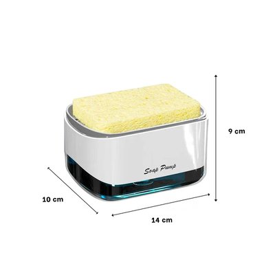 DISPENSADOR RYBIU CO30192 BLANCO JABÓN + POST-IT ADHESIVOS - 4
