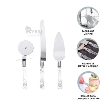 UTENSILIOS RYBIU COCINA CON MANGO ACRÍLICO + POST-IT ADHESIVOS CO30049