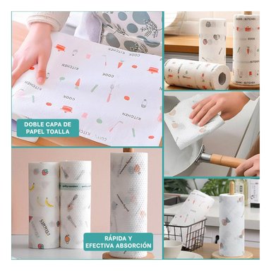 PAPEL TOALLA RYBIU ABSORBENTE + POST-IT ADHESIVOS - 5