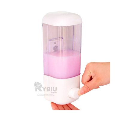 DISPENSADOR JABON RYBIU CO32343 BLANCO FRASCO FUNCIONAL DESINFECCION 450 ML + POST-IT ADHESIVOS