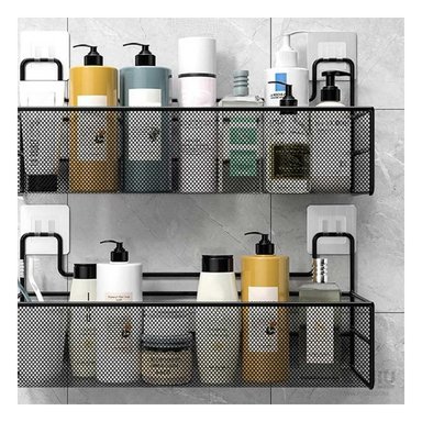 CANASTA RYBIU L-0953 METAL NEGRO PARED ALAMBRES + GIFT MINIAGENDA