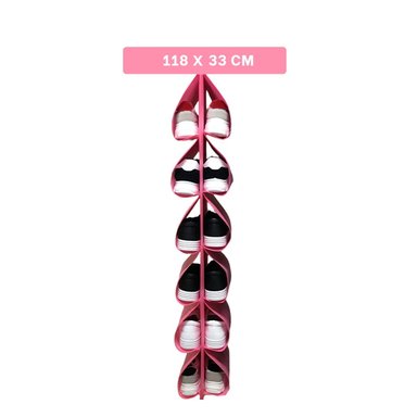 ZAPATERA RYBIU HO30836 ROSADO MODERNA COLGANTE 6 PARES - 4