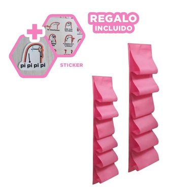 ZAPATERA RYBIU HO30836 ROSADO CON GANCHO COLGA + REGALO STICKERS