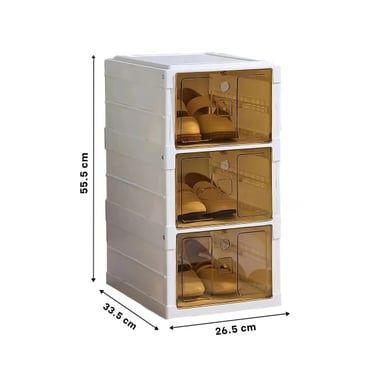 CAJONERA RYBIU HO32422 BLANCO EFECTIVA 3 NIVELES Y TAPA AMBAR + POST-IT ADHESIVOS - 4