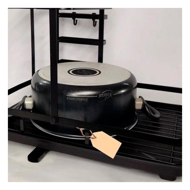 SET ESCURREPLATOS RYBIU HO32424 NEGRO 3 PISOS + POST-IT ADHESIVOS - 2