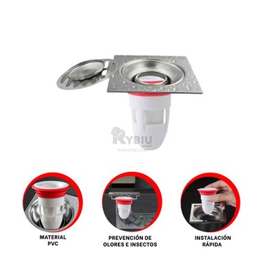DESAGUE RYBIU HO32455 BLANCO ANTI OLORES + POST-IT ADHESIVOS