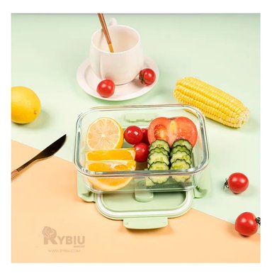 TAPER RYBIU CO32521 VIDRIO VERDE DE AJUSTE HERMETICO 1040ML +REGALO STICKERS