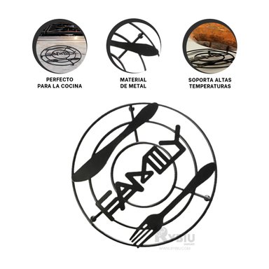 SOPORTE RYBIU CO29717 NEGRO CACEROLAS NOVEDOSO + POST-IT ADHESIVOS