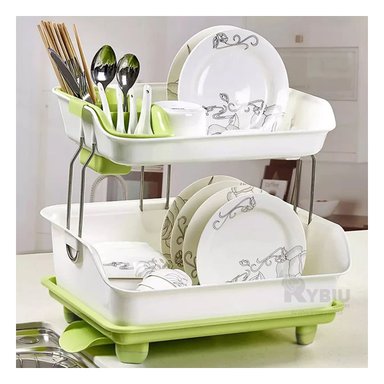 ESCURRIDOR RYBIU CO30400 VERDE COLADOR SECADOR PLATOS 2N + POST-IT ADHESIVOS