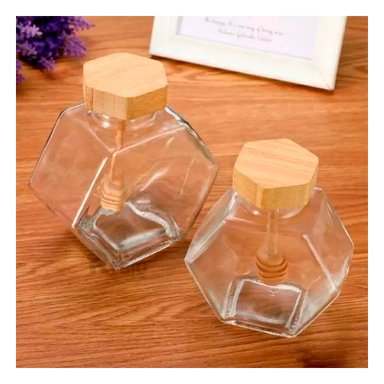 ENVASE RYBIU CO30413 TRANSPARENTE POTE VIDRIO FUNCIONAL 380 ML + POST-IT ADHESIVOS