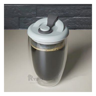 VASO MODERNO 450ML RYBIU CO32503 PLOMO +REGALO AGENDITA