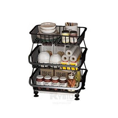 CANASTA RYBIU HO29688 NEGRO PRACTICA COCINA + ENVOLTORIO REGALO - 1