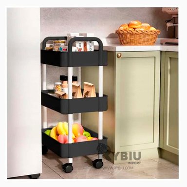 ORGANIZADOR RYBIU HO29694 NEGRO RESISTENTE COCINA + PAPEL REGALO