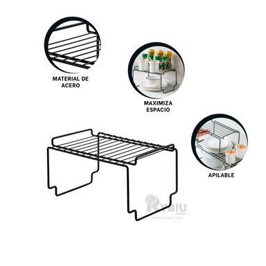 REPISA RYBIU HO29704 NEGRO MULTIUSOS PERFECTA Y COMODA + REGALO AGENDITA