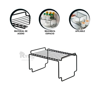 REPISA RYBIU HO29704 NEGRO PORTATIL PEQUEÑA Y COMODA + GIFT STICKERS