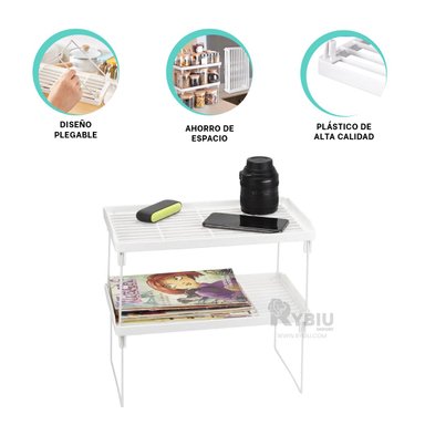 REPISA RYBIU HO29706 BLANCO VERSATIL Y PEQUEÑA + ENVOLTORIO REGALO