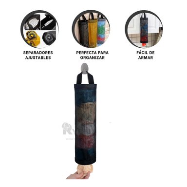 DISPENSOR RYBIU HO29710 NEGRO VERSATIL Y PRACTICO + REGALO STICKERS