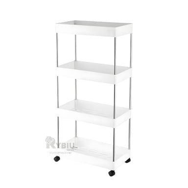 ESTANTE RYBIU HO29678 BLANCO CUATRO NIVELES + REGALO STICKERS - 4
